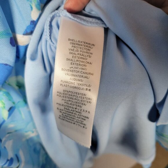 Adrianna Papell Blue Halter Tie Neck Floral Sleeveless Maxi Dress Size 16 - Picture 3 of 11